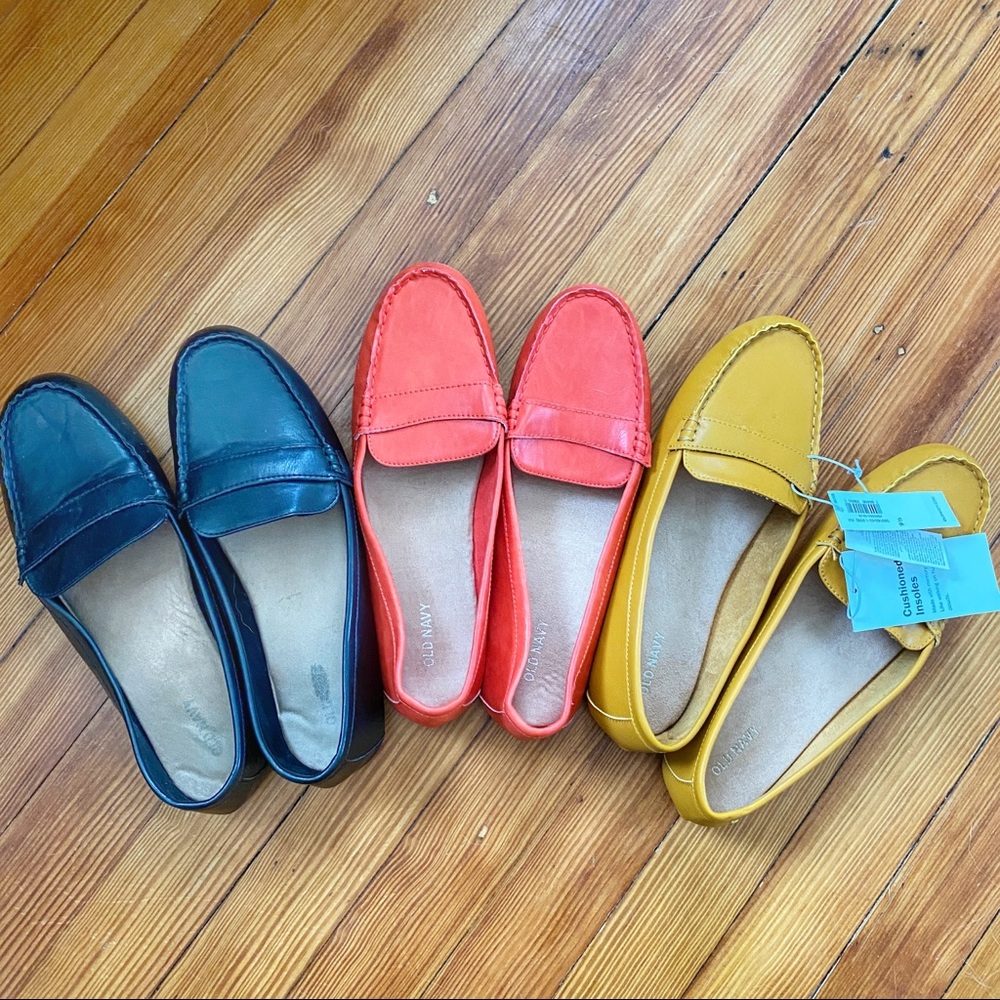 LOT NWT & Like New Old Navy Loafers, three colors